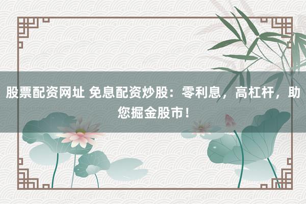 股票配资网址 免息配资炒股：零利息，高杠杆，助您掘金股市！