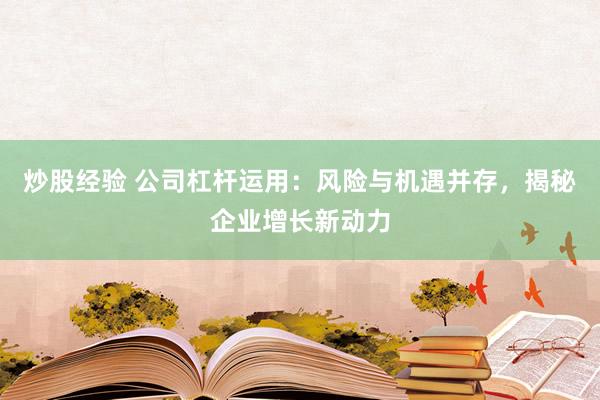 炒股经验 公司杠杆运用：风险与机遇并存，揭秘企业增长新动力